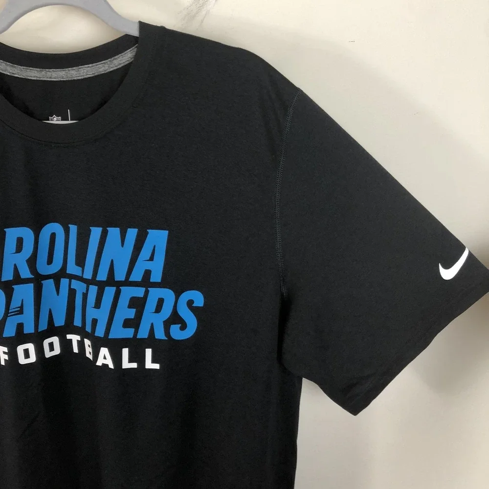 Nike Dri-Fit NFL On Field Carolina Panthers T-shirt Men's L Black Football